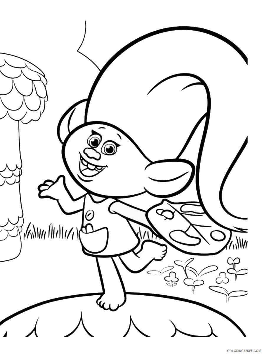 Trolls Coloring Pages TV Film trolls movie6 Printable 2020 10849 Coloring4free
