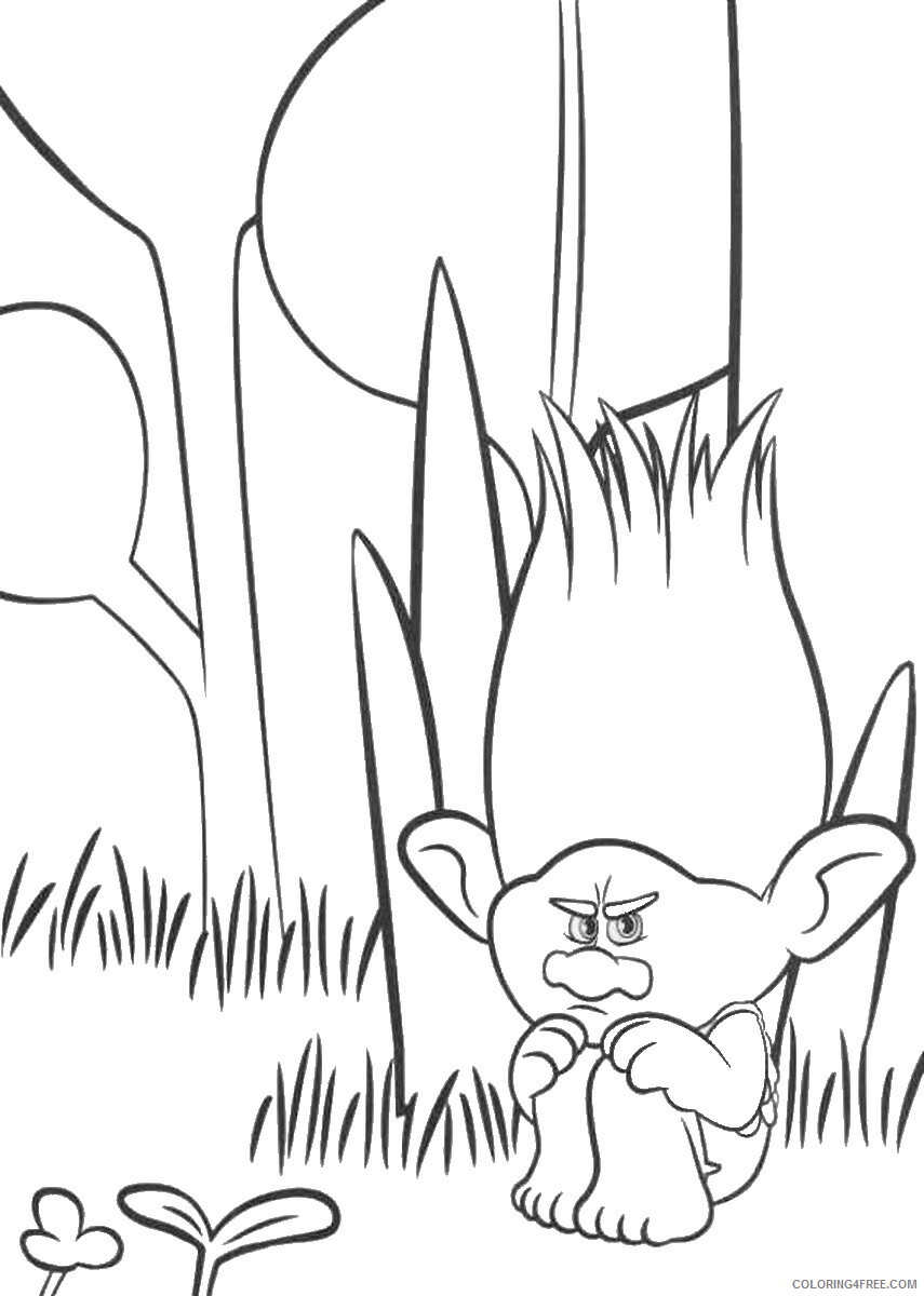 Trolls Coloring Pages TV Film trolls18 Printable 2020 10824 Coloring4free