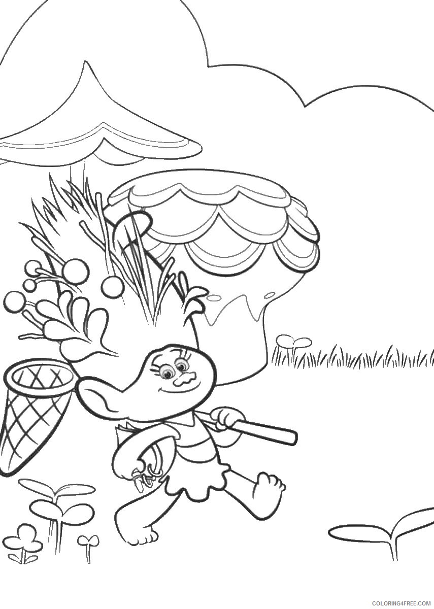 Trolls Coloring Pages TV Film trolls19 Printable 2020 10825 Coloring4free