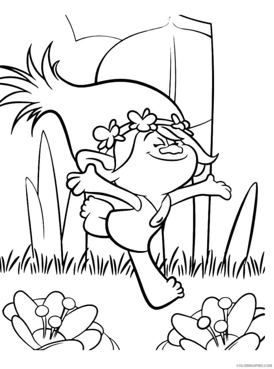 Trolls Coloring Pages TV Film trolls9 Printable 2020 10832 Coloring4free