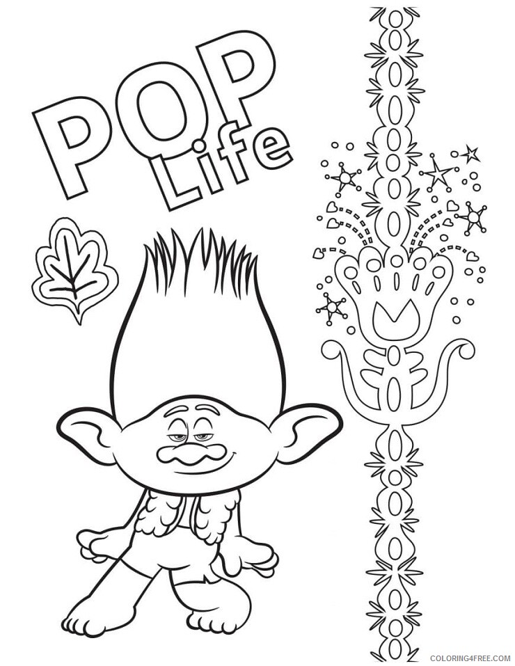 Trolls Coloring Pages TV Film wonder day trolls Printable 2020 10787 Coloring4free