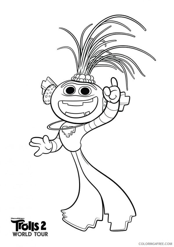 Trolls Coloring Pages TV Film wonder day trolls world tour 2020 10776 Coloring4free