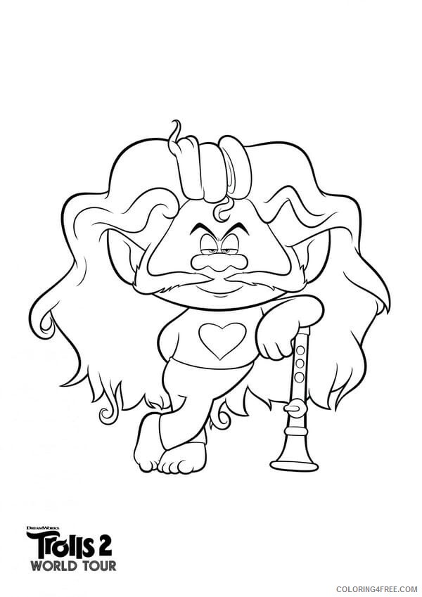 trolls coloring pages tv film wonder day trolls world tour