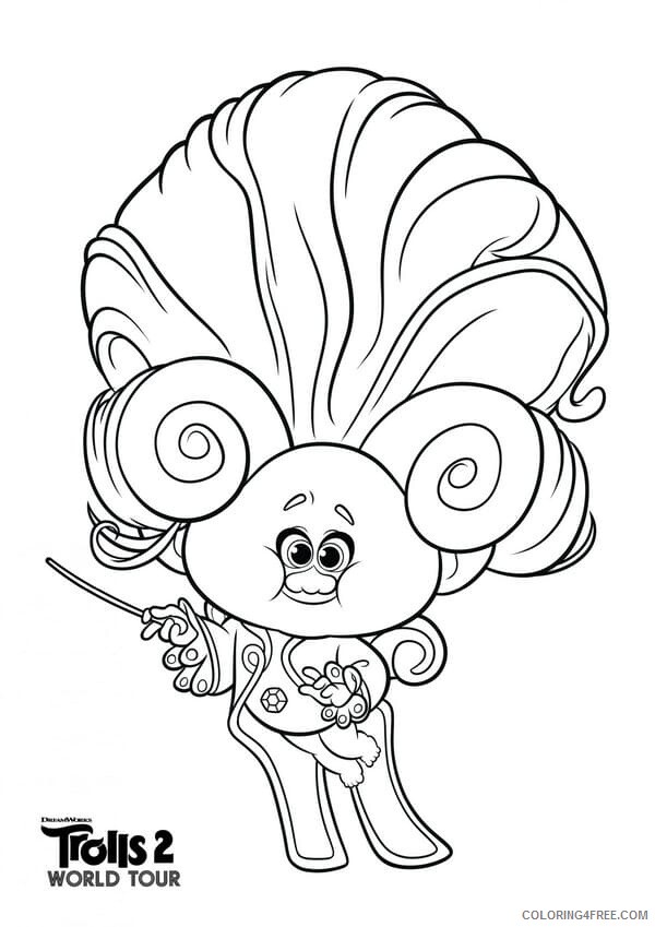 Trolls Coloring Pages TV Film wonder day trolls world tour Printable 2020 10781 Coloring4free