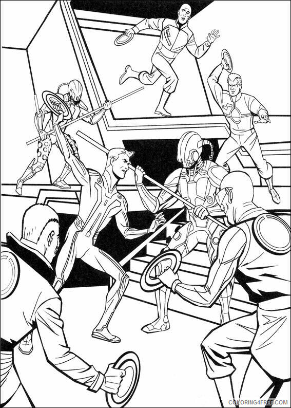 Tron Coloring Pages TV Film tron K9Ug5 Printable 2020 10881 Coloring4free
