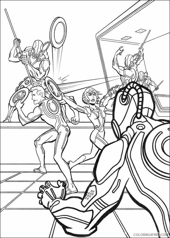 Tron Coloring Pages TV Film tron iGa3i Printable 2020 10879 Coloring4free