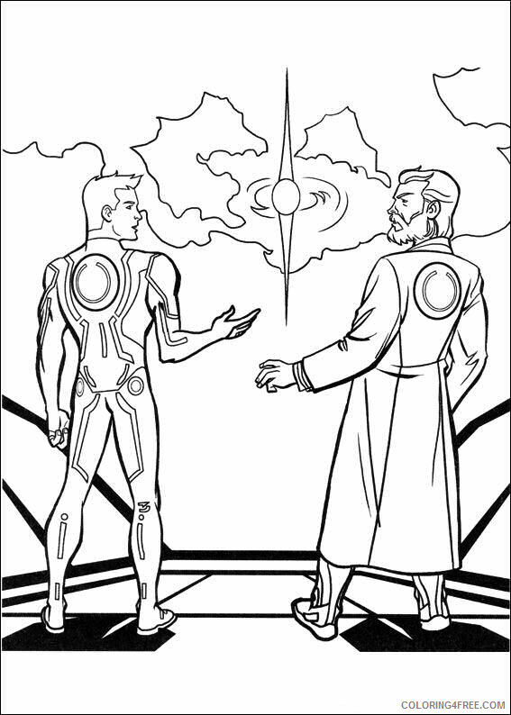 Tron Coloring Pages TV Film tron uIOoZ Printable 2020 10887 Coloring4free
