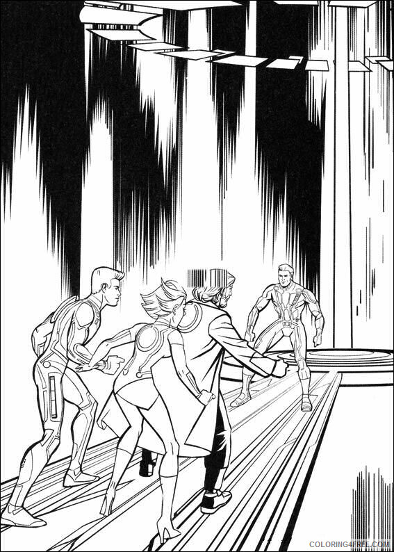 Tron Coloring Pages TV Film tron zgwWM Printable 2020 10889 Coloring4free