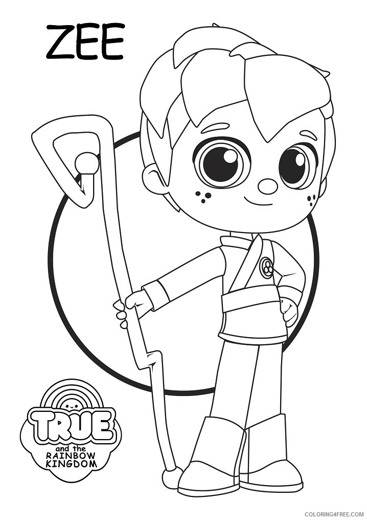 True and the Rainbow Kingdom Coloring Pages TV Film zee Printable 2020 10897 Coloring4free