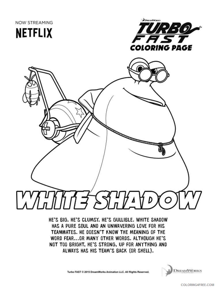 Turbo Fast Coloring Pages TV Film dreamworks turbo 23 Printable 2020 10954 Coloring4free