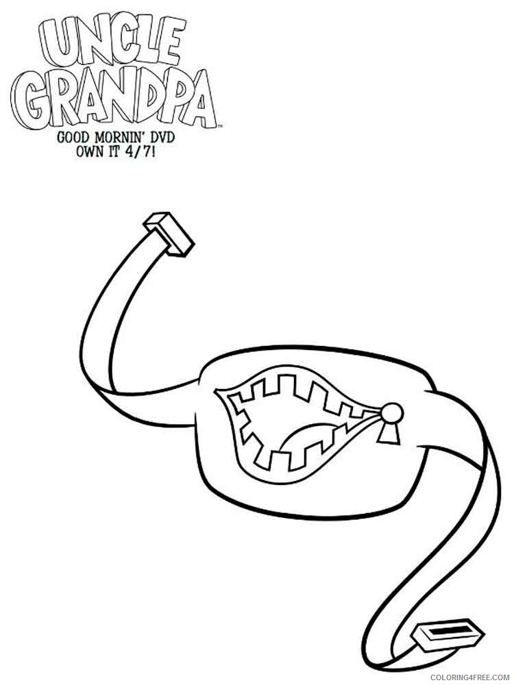 Uncle Grandpa Coloring Pages TV Film uncle grandpa 1 Printable 2020 11006 Coloring4free