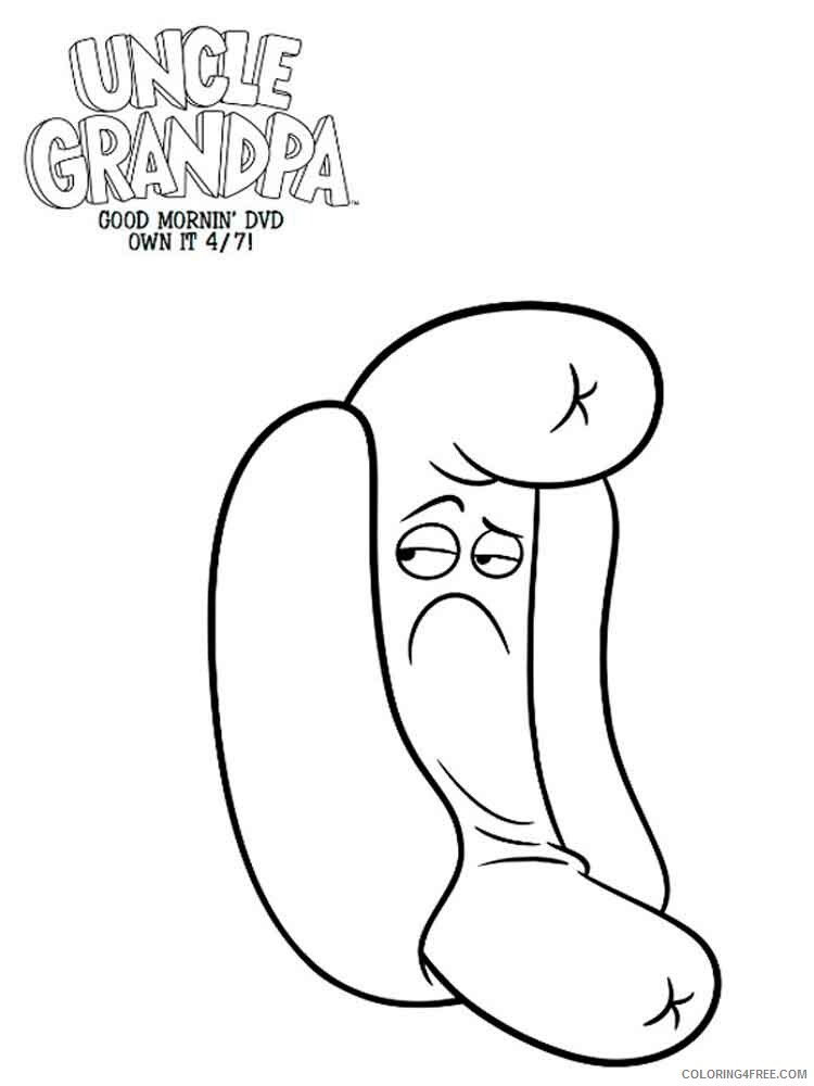 Uncle Grandpa Coloring Pages TV Film uncle grandpa 10 Printable 2020 11007 Coloring4free