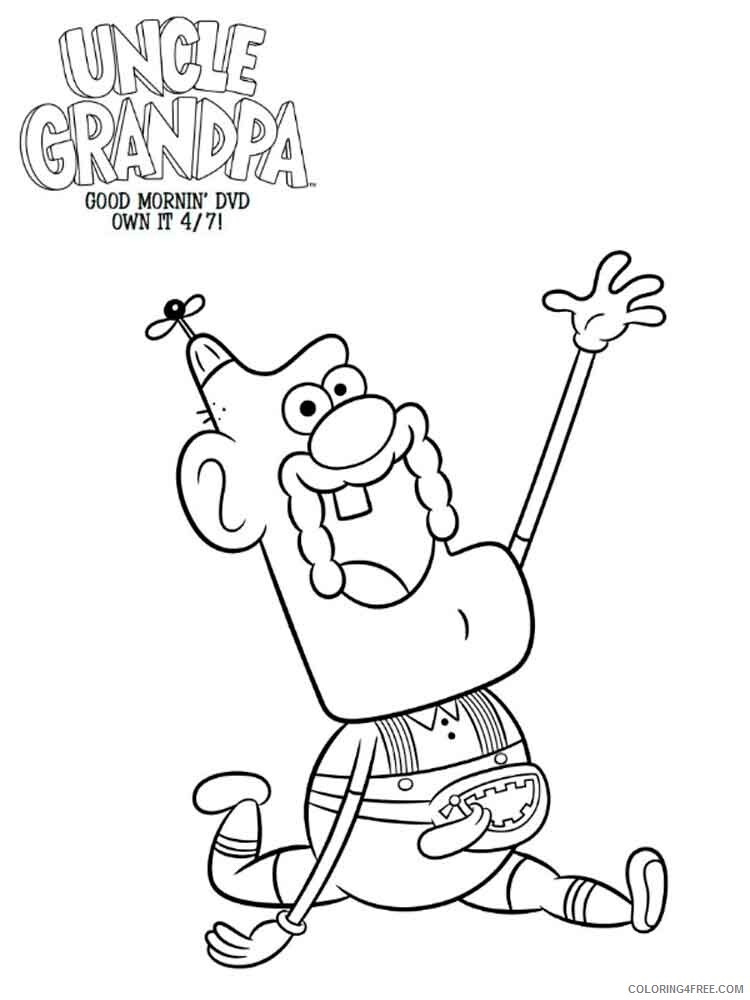 Uncle Grandpa Coloring Pages TV Film uncle grandpa 11 Printable 2020 11008 Coloring4free