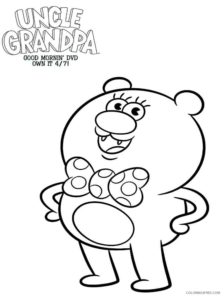 Uncle Grandpa Coloring Pages TV Film uncle grandpa 2 Printable 2020 11010 Coloring4free