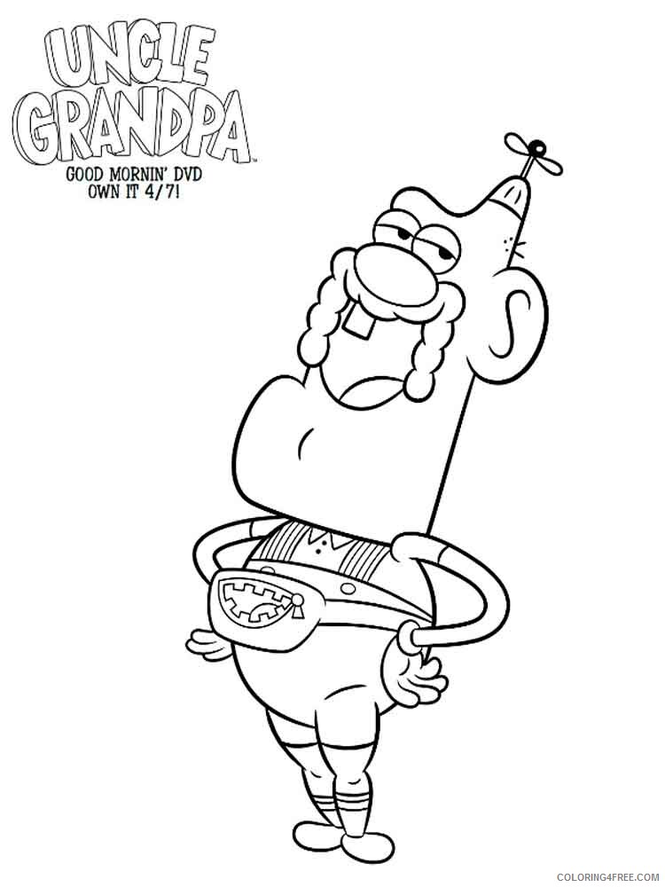 Uncle Grandpa Coloring Pages TV Film uncle grandpa 6 Printable 2020 11014 Coloring4free