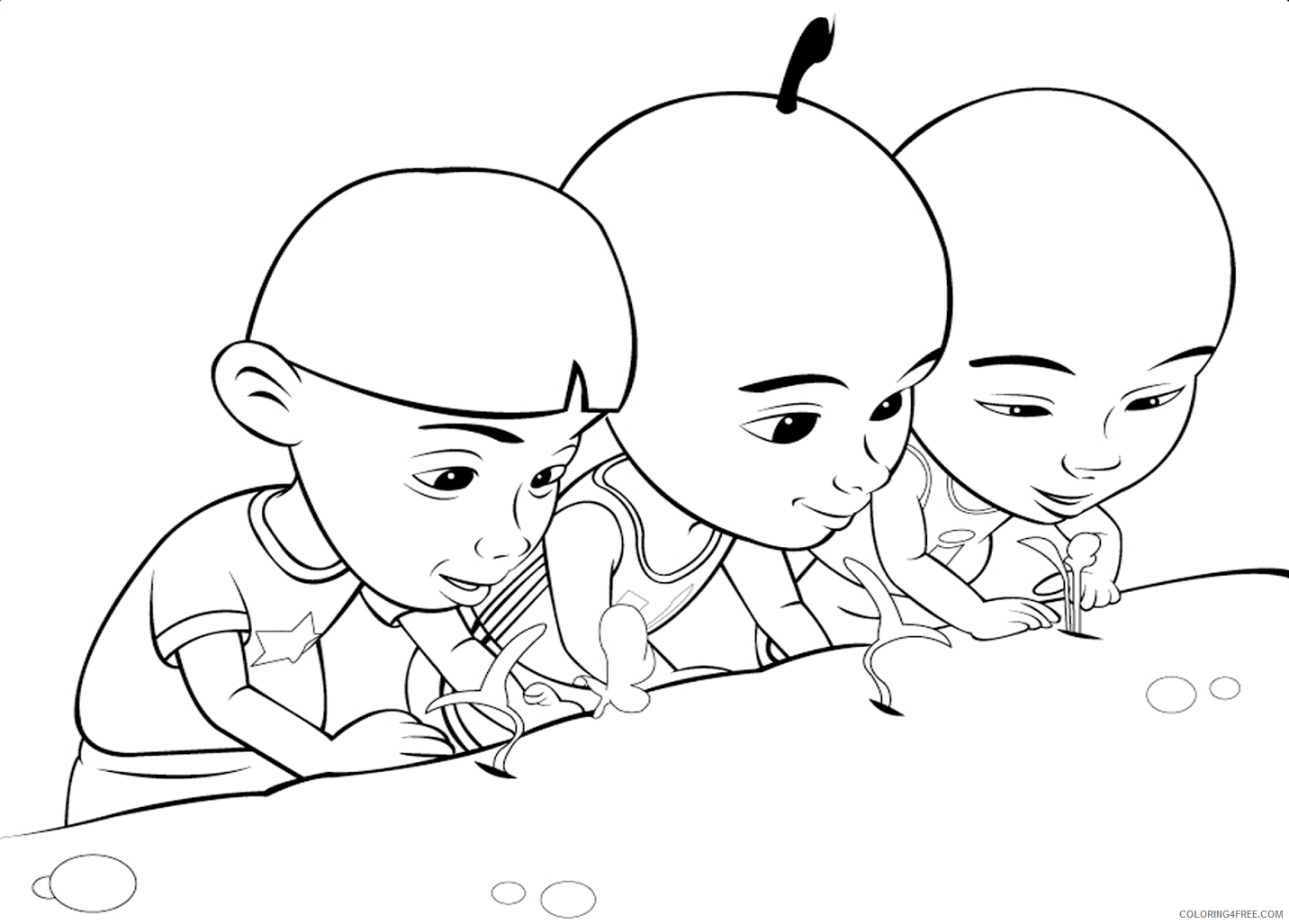 Upin and Ipin Coloring Pages TV Film Printable 2020 11041 Coloring4free