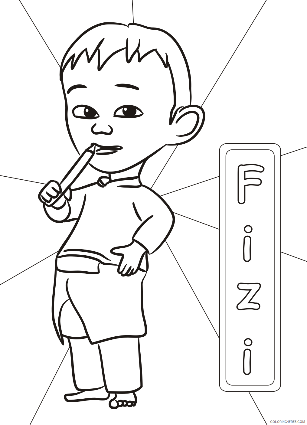 Upin and Ipin Coloring Pages TV Film complete for toddlers Printable 2020 11042 Coloring4free