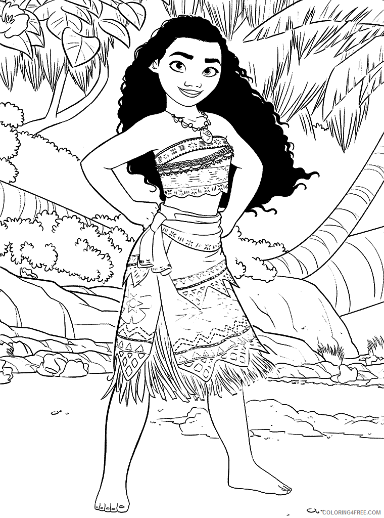 Vaiana Moana Coloring Pages TV Film Moana for Kids Printable 2020 11081 Coloring4free