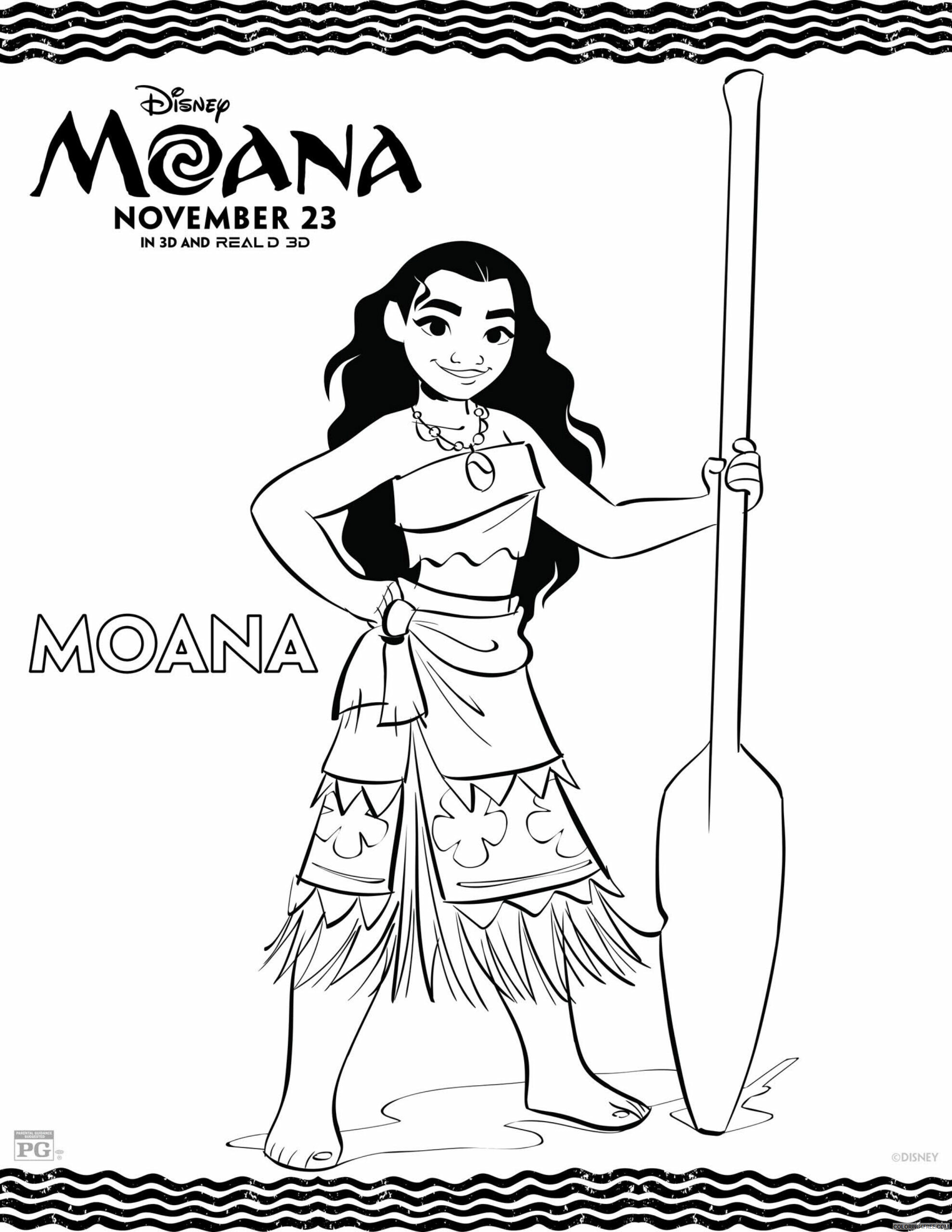 Vaiana Moana Coloring Pages TV Film Printable Moana Printable 2020 11090 Coloring4free