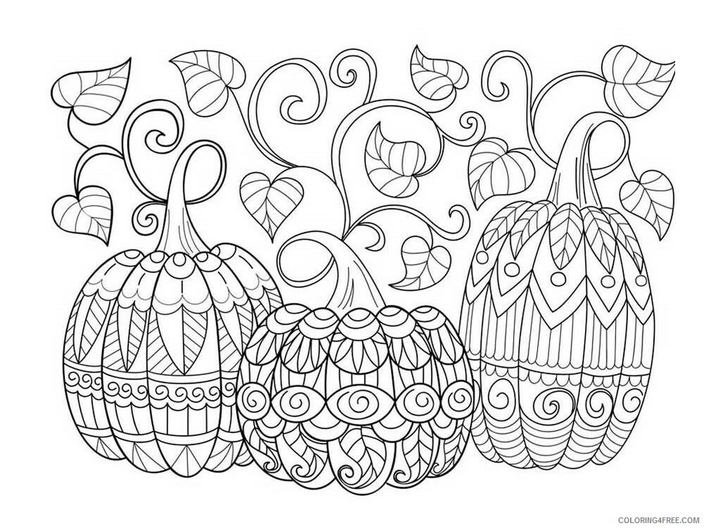 Vegetable Zentangle Coloring Pages zentangle Pumpkin 4 Printable 2020 872 Coloring4free