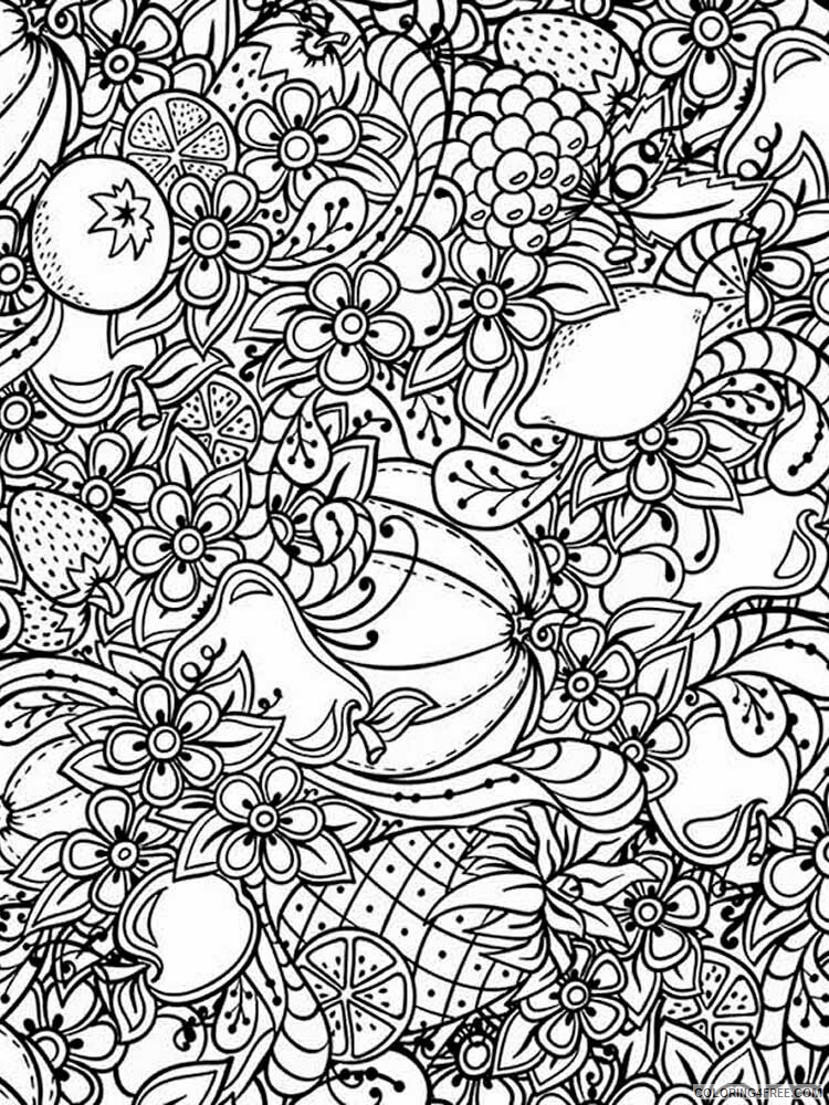 Vegetable Zentangle Coloring Pages zentangle Vegetables 10 Printable 2020 878 Coloring4free