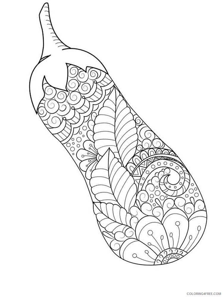 Vegetable Zentangle Coloring Pages zentangle Vegetables 9 Printable 2020 889 Coloring4free