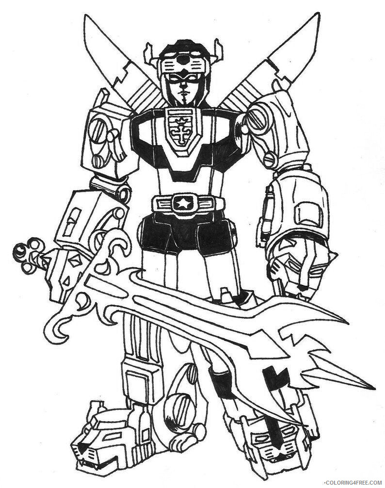 Voltron Coloring Pages TV Film Cool Voltron Printable 2020 11117 Coloring4free