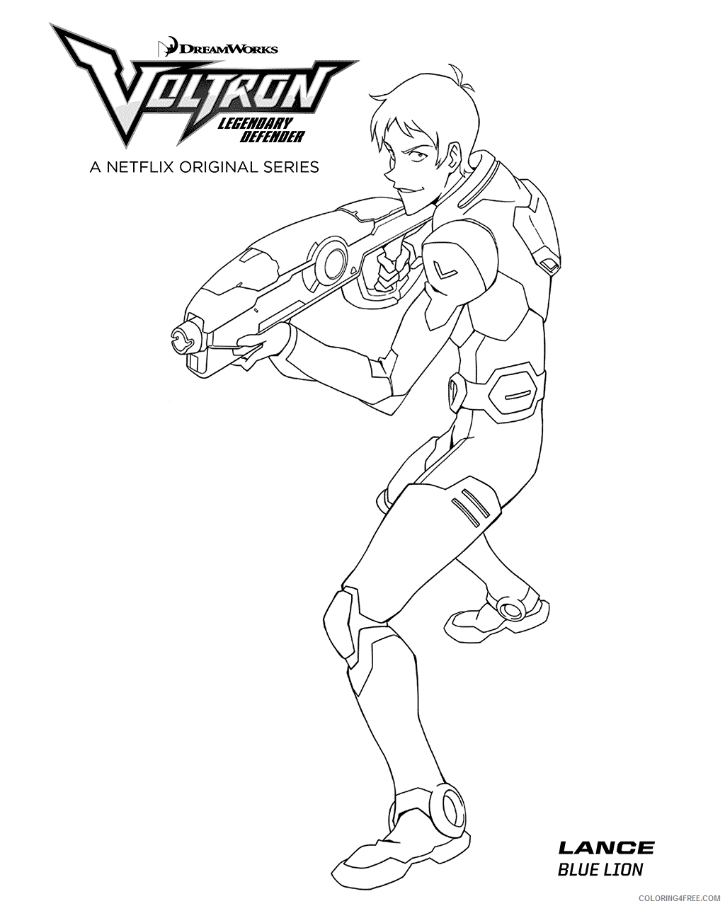 Voltron Coloring Pages TV Film Voltron Lance Printable 2020 11127 Coloring4free