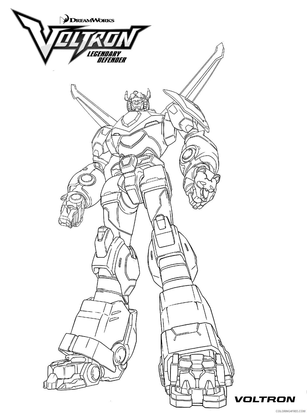 Voltron Coloring Pages TV Film Voltron Printable 2020 11121 Coloring4free