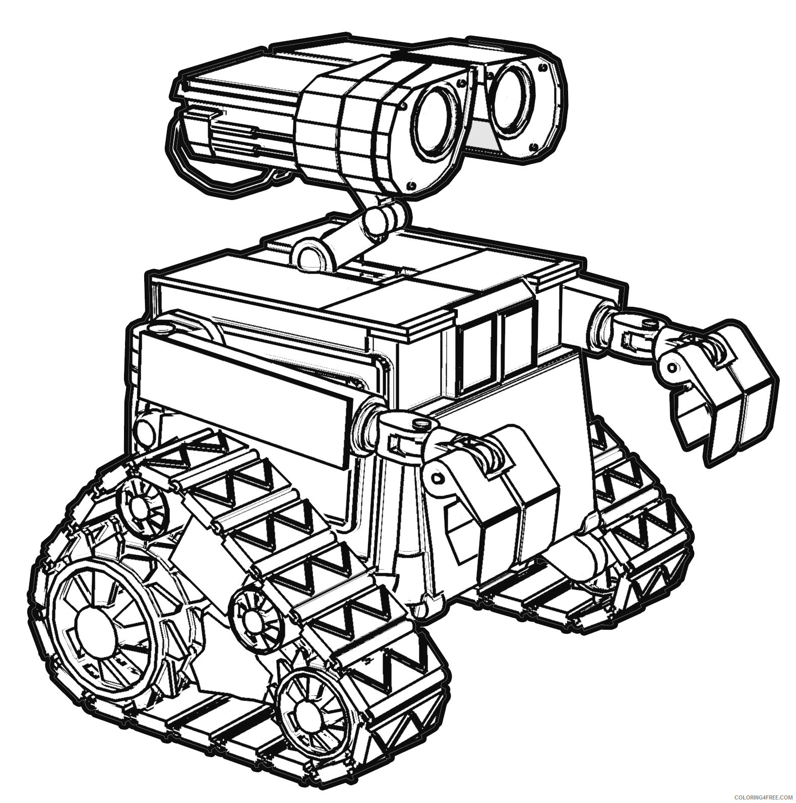 WALL E Coloring Pages TV Film Robot Wall E Printable 2020 11148 Coloring4free