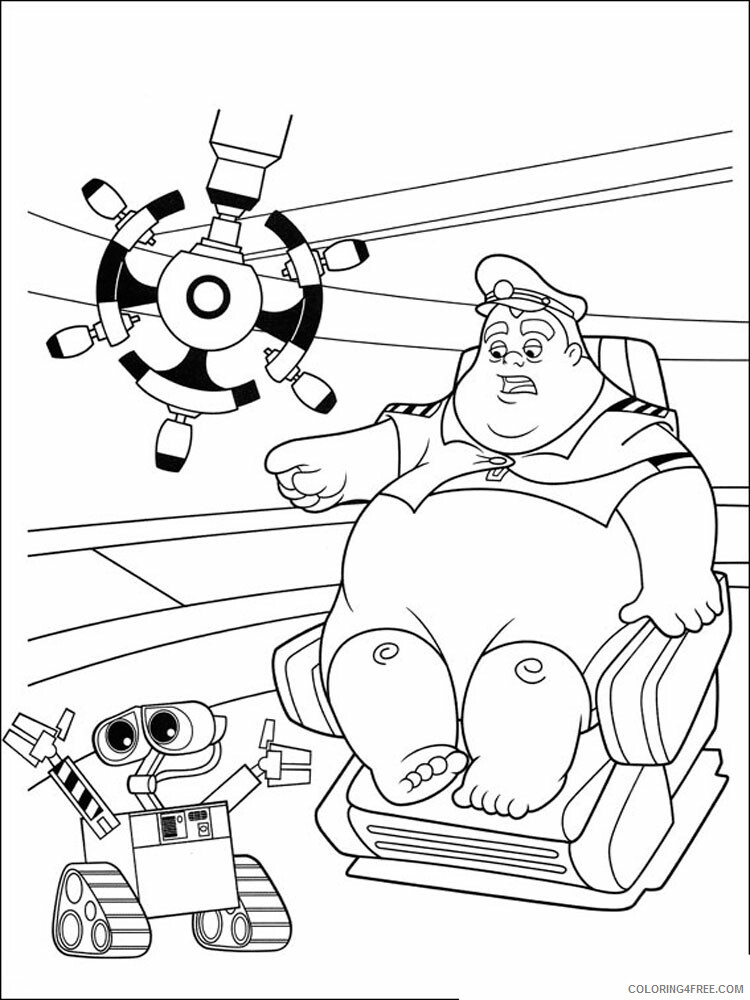 WALL E Coloring Pages TV Film WALL E 10 Printable 2020 11180 Coloring4free