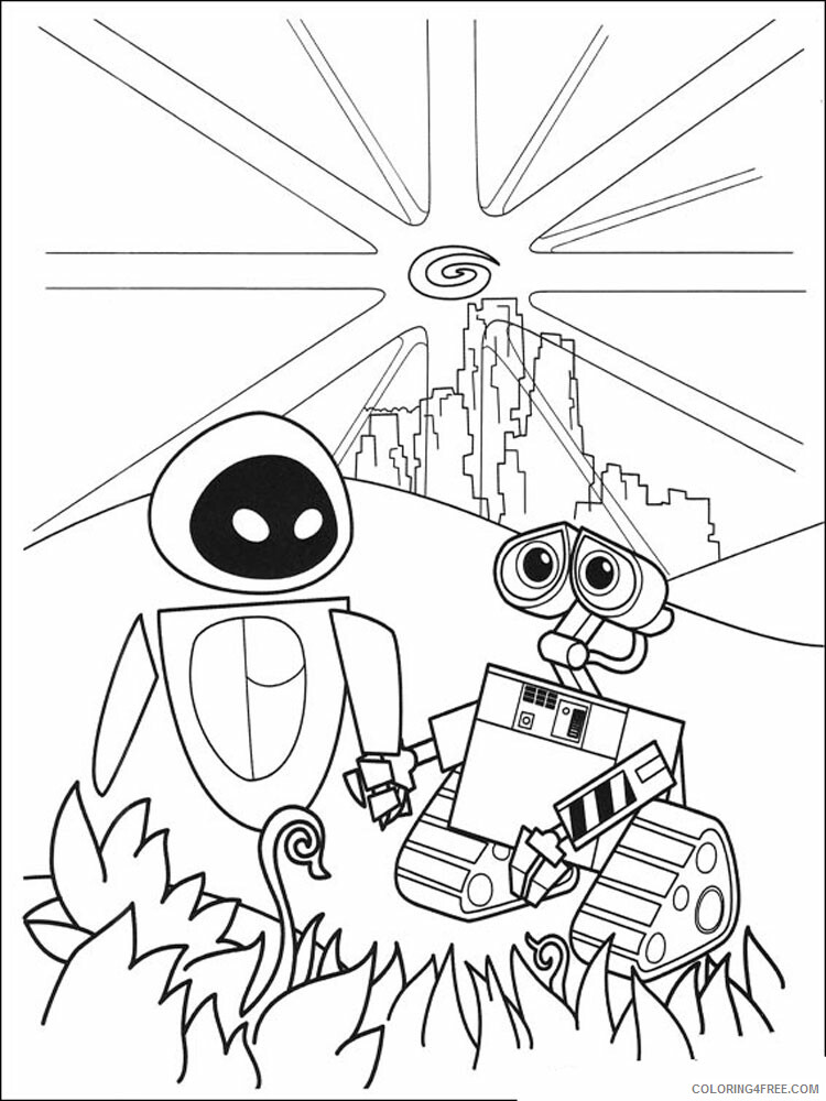 WALL E Coloring Pages TV Film WALL E 11 Printable 2020 11182 Coloring4free