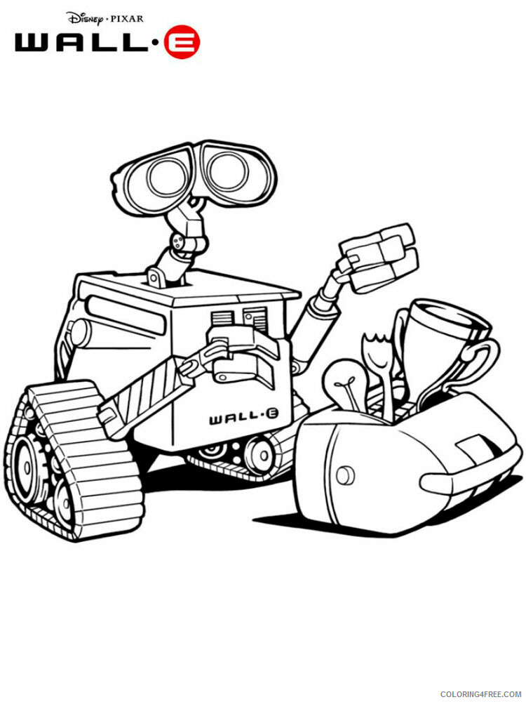 WALL E Coloring Pages TV Film WALL E 3 Printable 2020 11202 Coloring4free