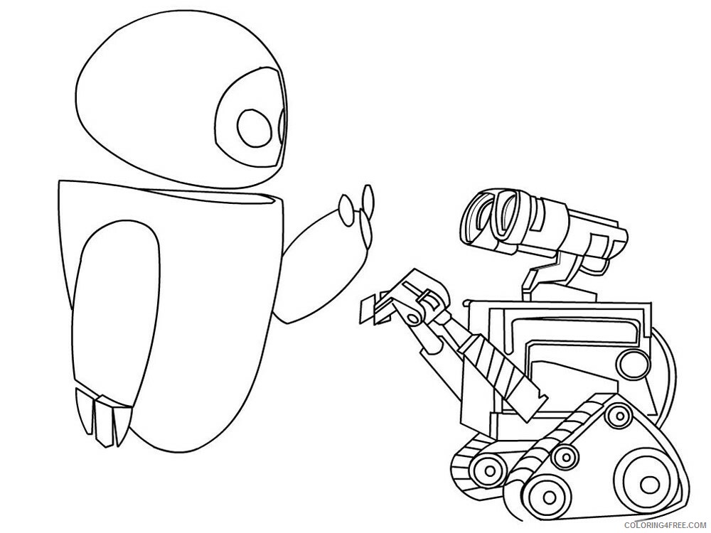 WALL E Coloring Pages TV Film WALL E 5 Printable 2020 11222 Coloring4free