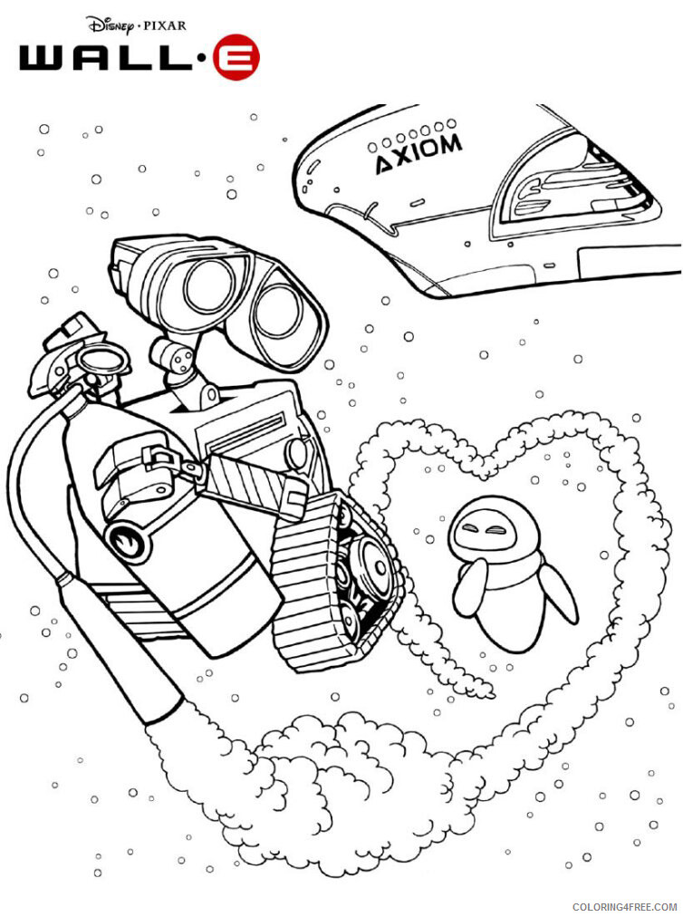 WALL E Coloring Pages TV Film WALL E Movie Printable 2020 11247 Coloring4free