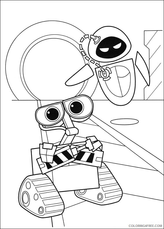 WALL E Coloring Pages TV Film WALL E movie 2 Printable 2020 11248 Coloring4free