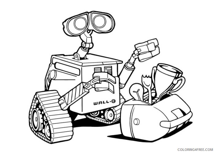 WALL E Coloring Pages TV Film Wall E 2 Printable 2020 11172 Coloring4free