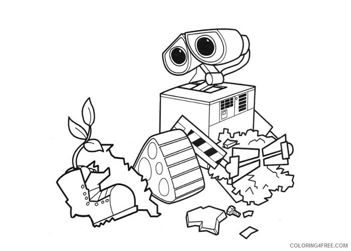 WALL E Coloring Pages TV Film Wall E for kids Printable 2020 11236 Coloring4free