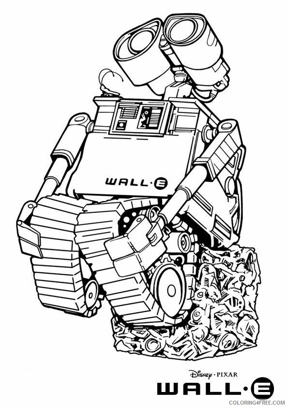 WALL E Coloring Pages TV Film Wall Es Printable 2020 11241 Coloring4free