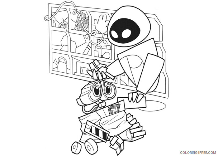 WALL E Coloring Pages TV Film WallE Eve Printable 2020 11242 Coloring4free