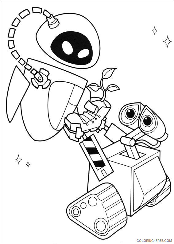 WALL E Coloring Pages TV Film WallE Printable 2020 11174 Coloring4free