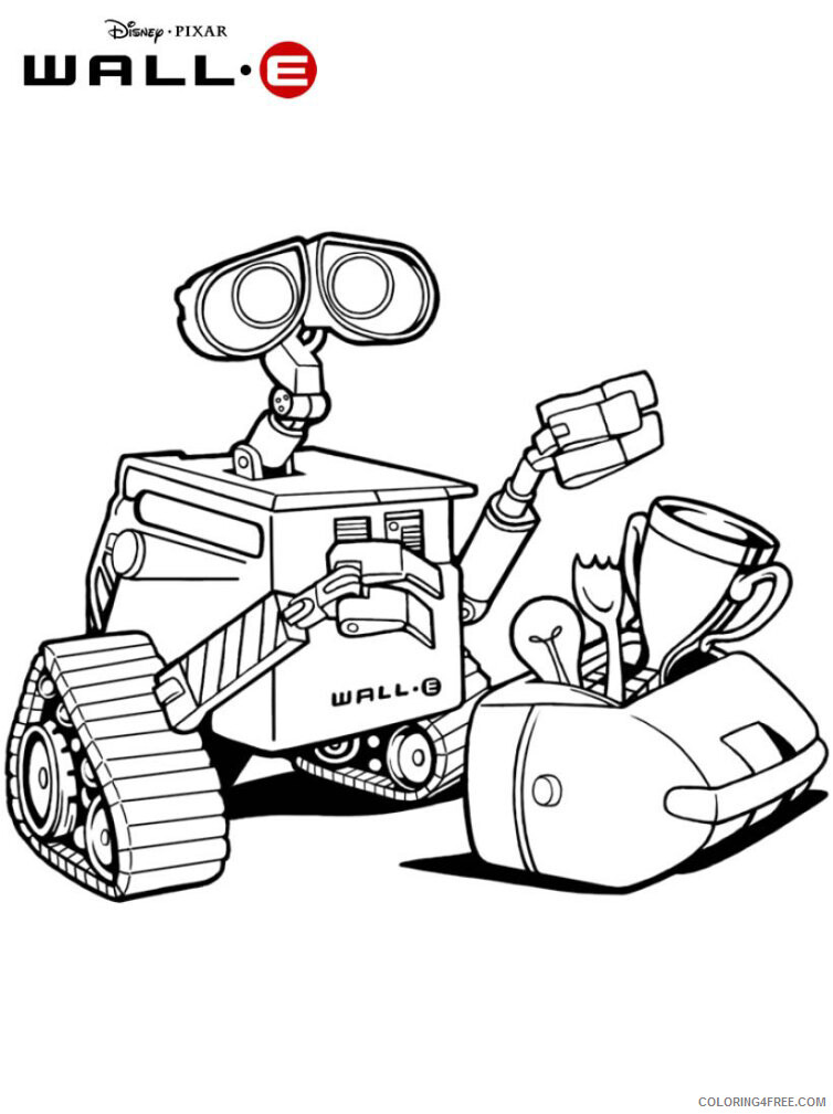 WALL E Coloring Pages TV Film WallE Printable 2020 11252 Coloring4free