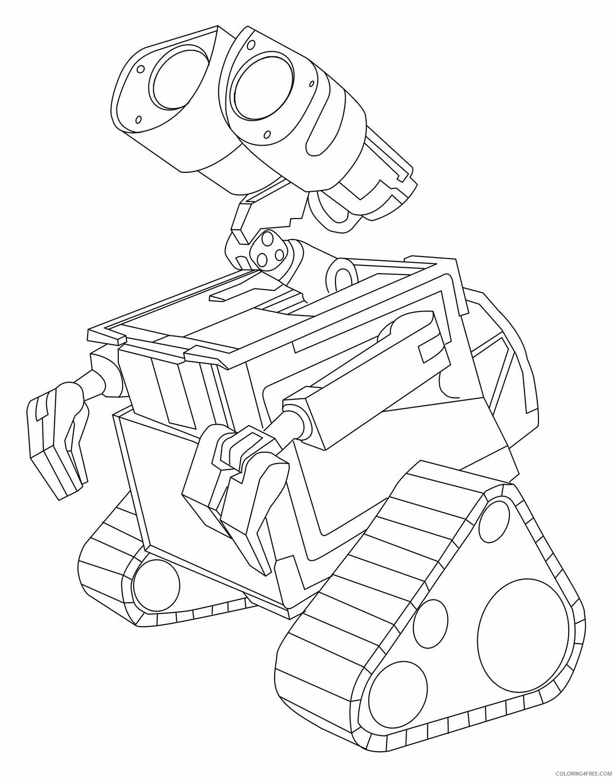 WALL E Coloring Pages TV Film WallEs Printable 2020 11240 Coloring4free