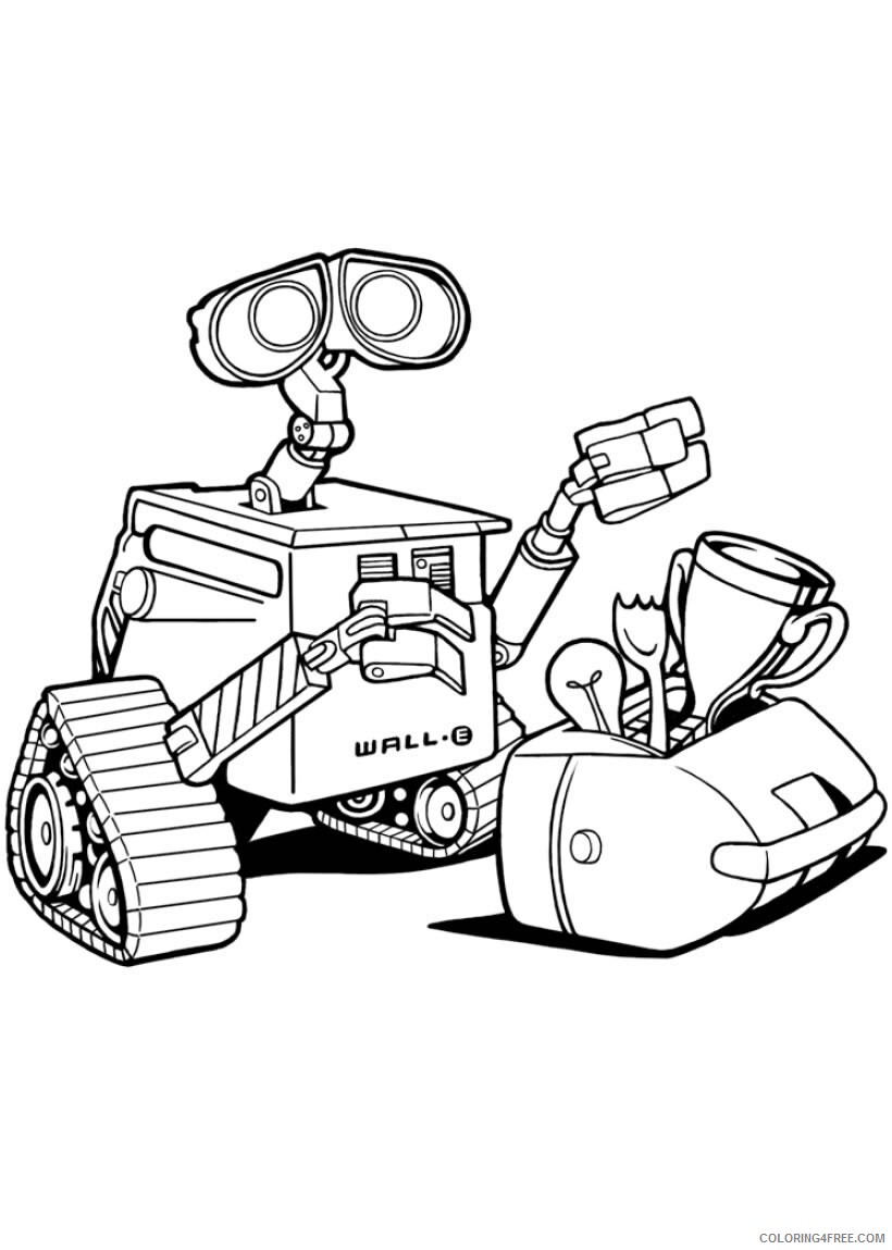 WALL E Coloring Pages TV Film for kids wall e 77178 Printable 2020 11143 Coloring4free