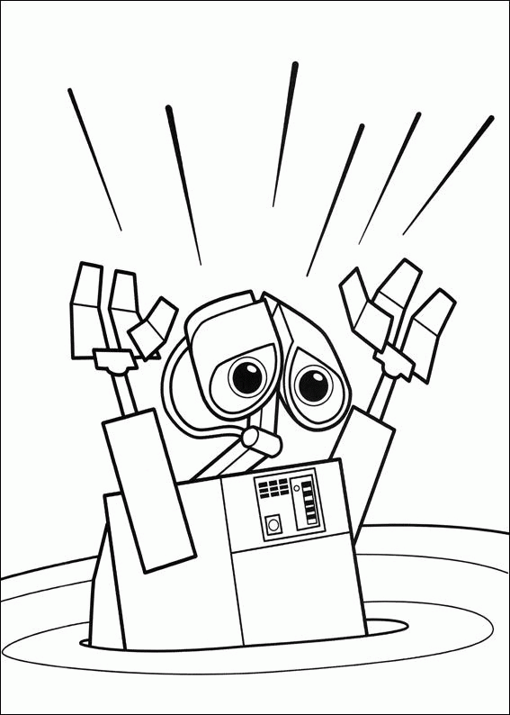 WALL E Coloring Pages TV Film wall e 6kkbn Printable 2020 11157 Coloring4free