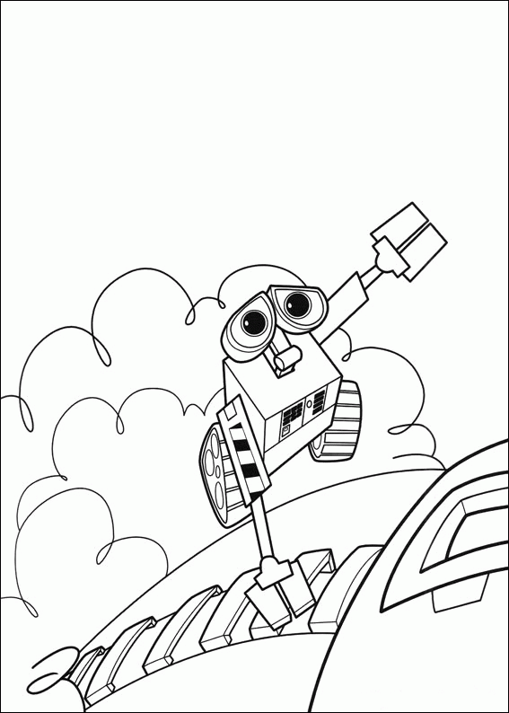 WALL E Coloring Pages TV Film wall e in space Printable 2020 11244 Coloring4free