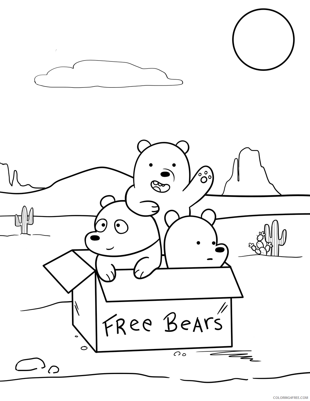 We Bare Bears Coloring Pages TV Film colouring Printable 2020 11283 Coloring4free