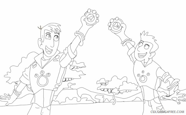 Wild Kratts Coloring Pages TV Film Chris and Martin Printable 2020 11342 Coloring4free