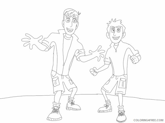 Wild Kratts Coloring Pages TV Film Martin and Chris Kratt Printable 2020 11346 Coloring4free