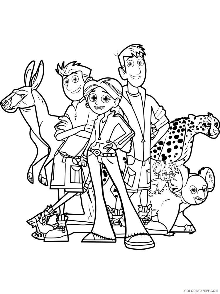 Wild Kratts Coloring Pages TV Film Wild Kratts 4 Printable 2020 11355 Coloring4free